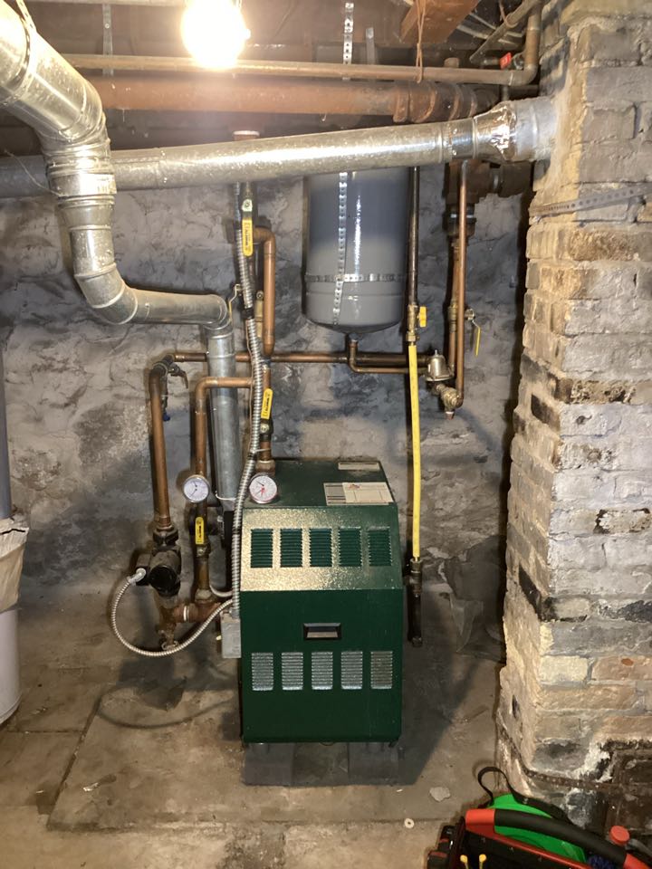 Furnace Installation Job after a call for Heating Repair In Pewaukee, WI